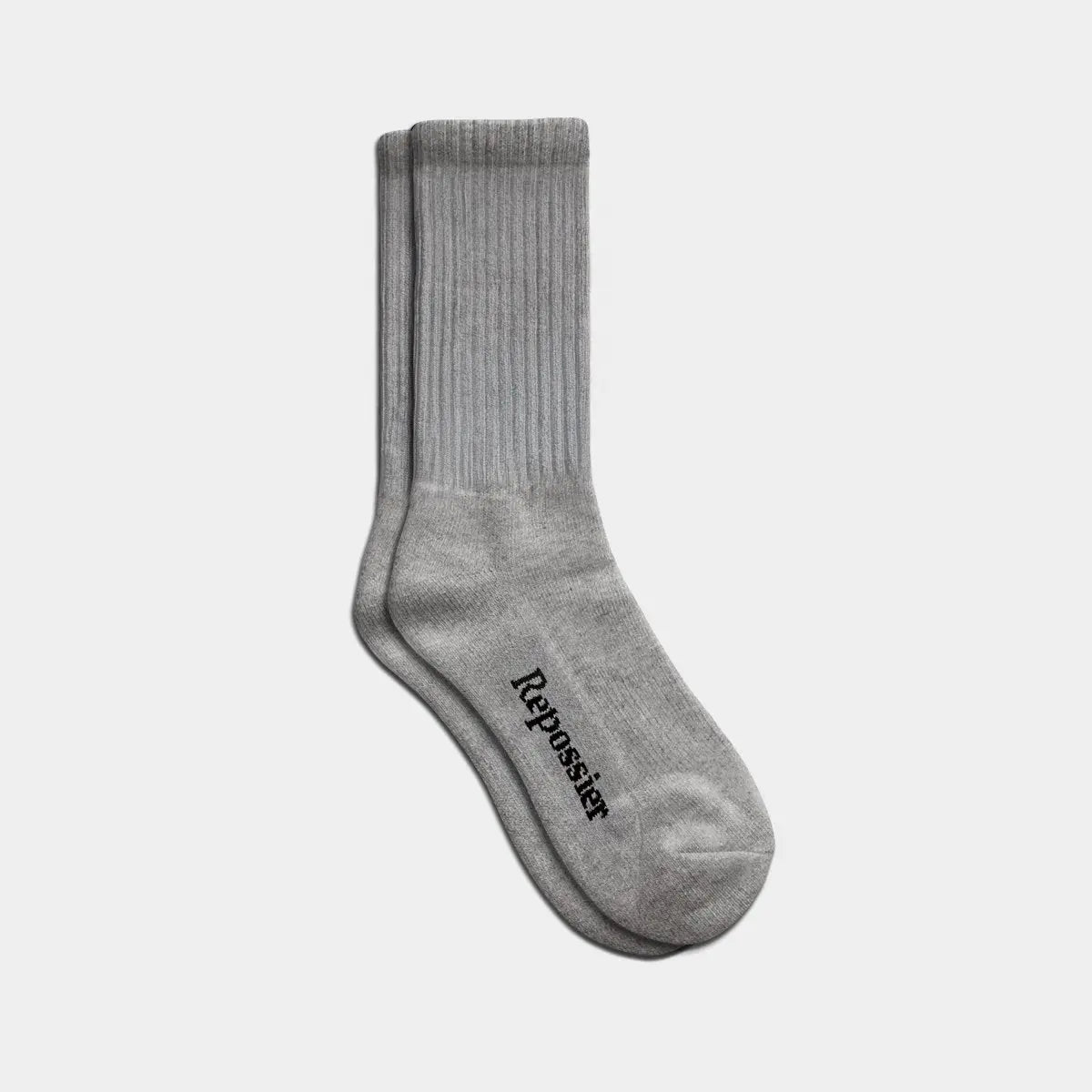 Classic Crew Socks in Gray - Repossier
