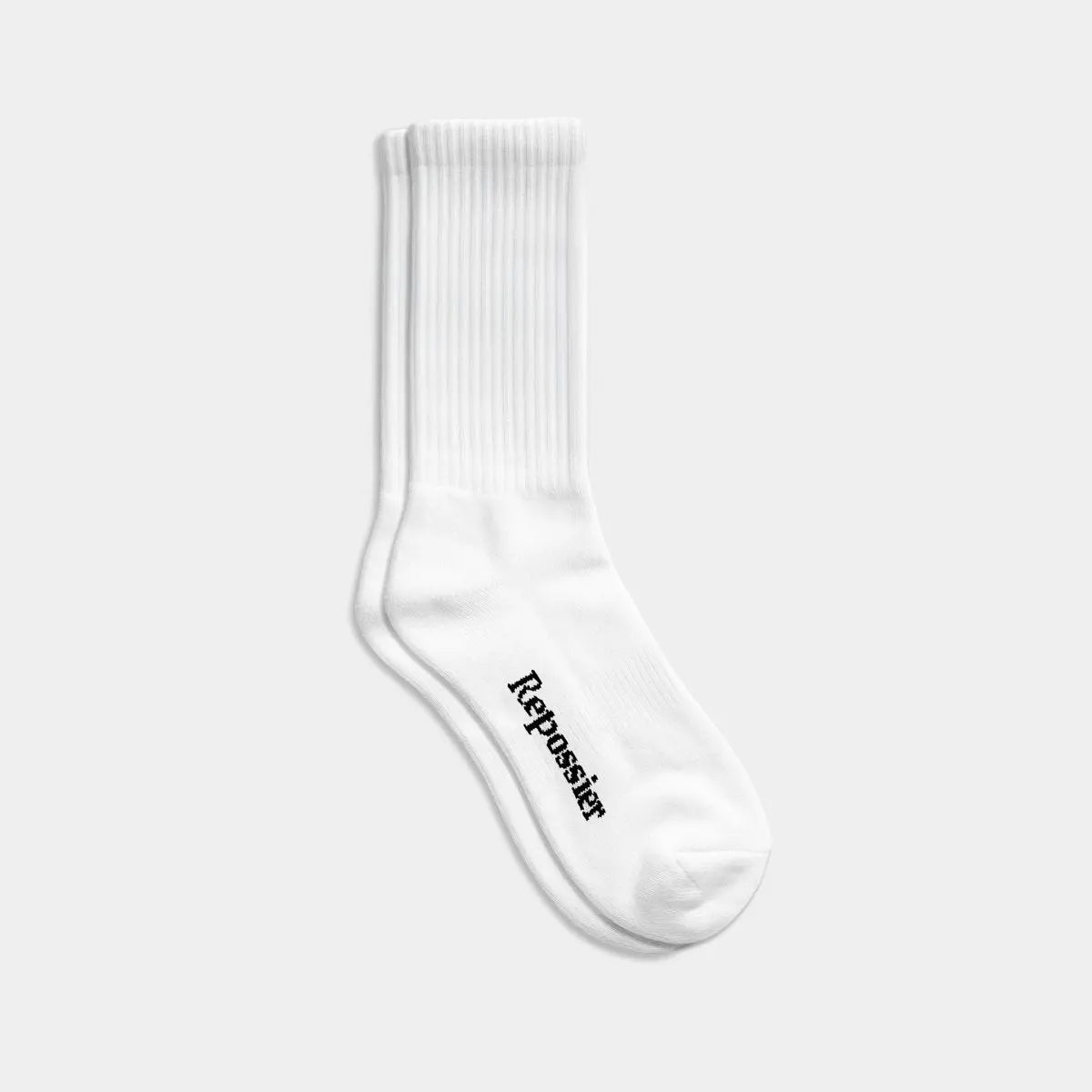 Classic Crew Socks in White - Repossier