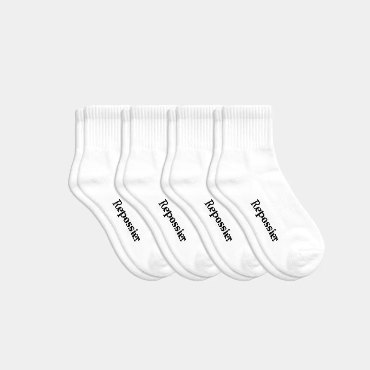 White Half Crew Socks 4-pack - Repossier