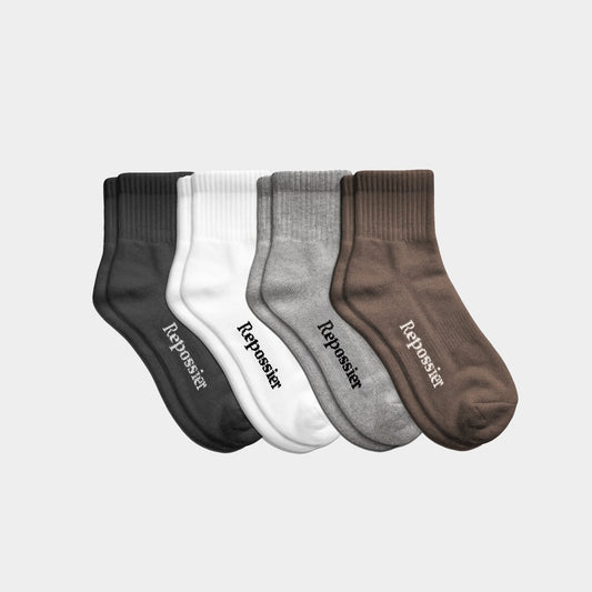 Neutrals Half Crew Socks 4-pack