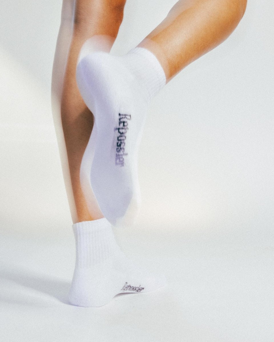 HALF CREW SOCKS WHITE - Repossier