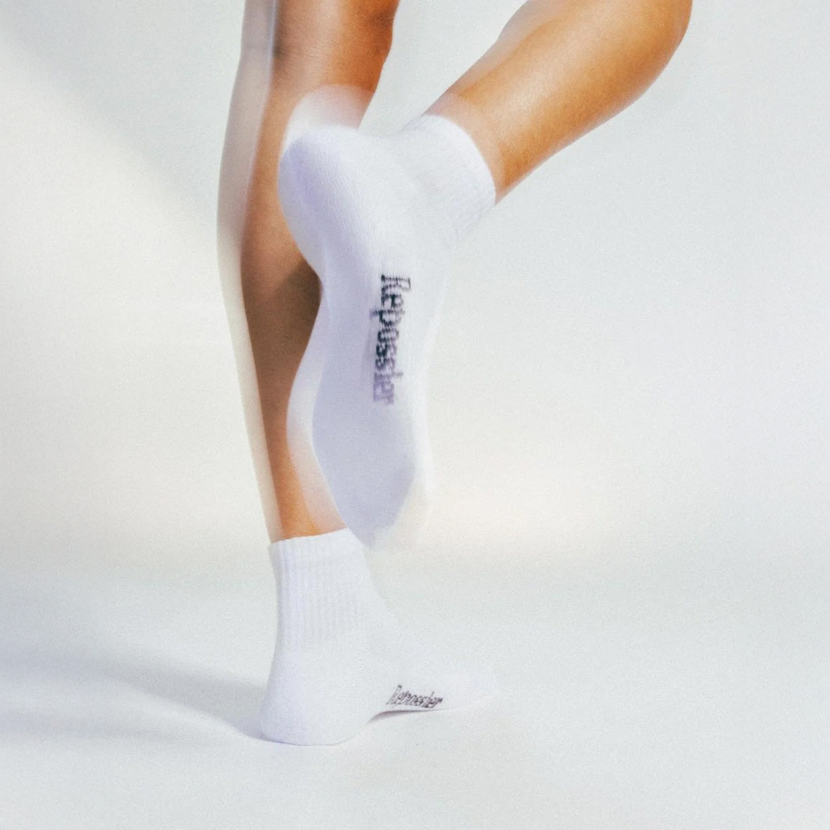 HALF CREW SOCKS WHITE - Repossier