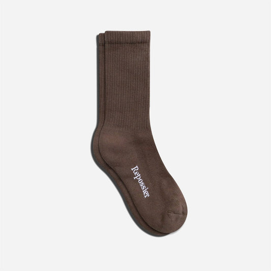 CLASSIC CREW SOCKS BROWN - Repossier