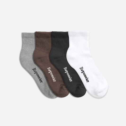 NEUTRALS HALF CREW SOCKS 4-PACK - Repossier